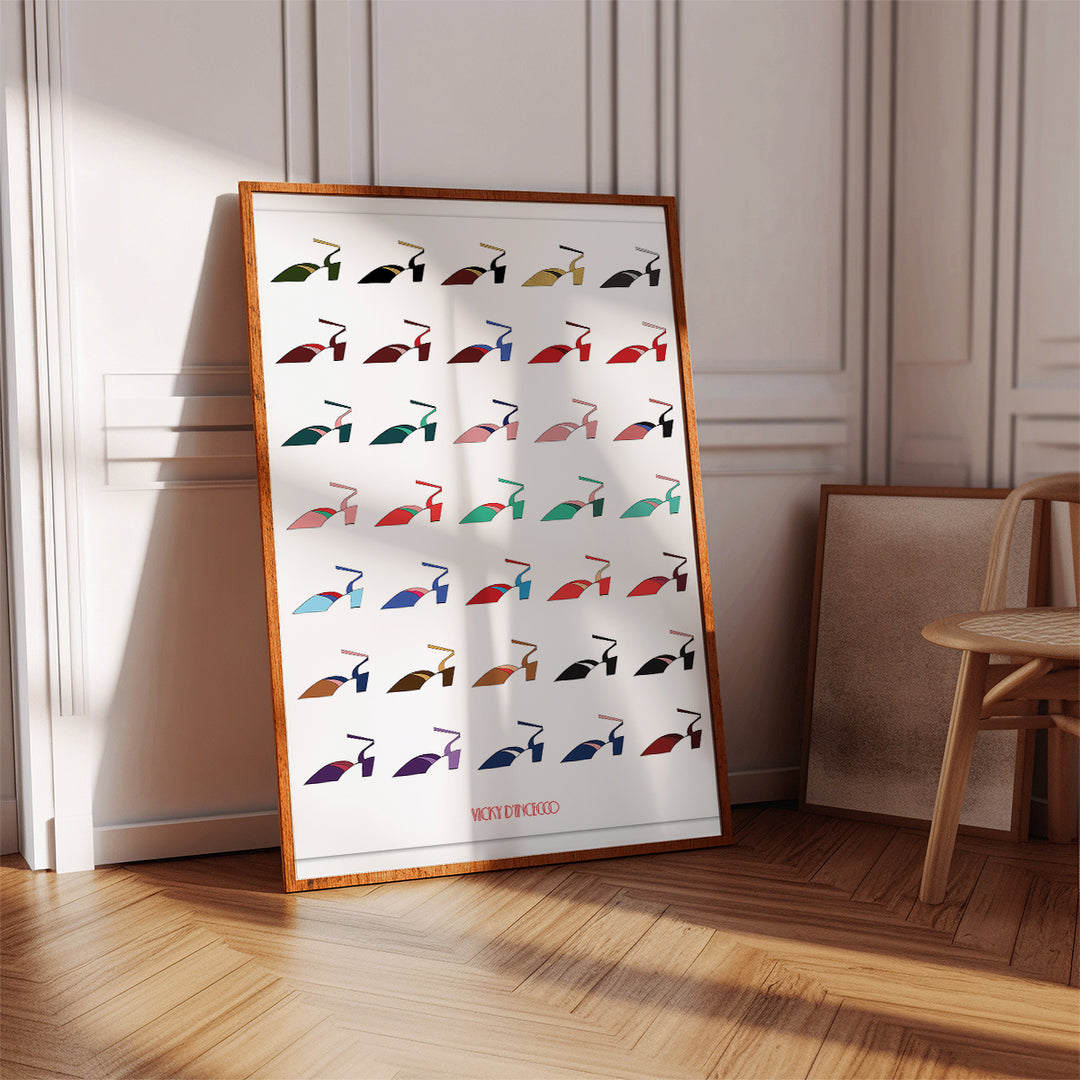 Art Deco Shoes Poster