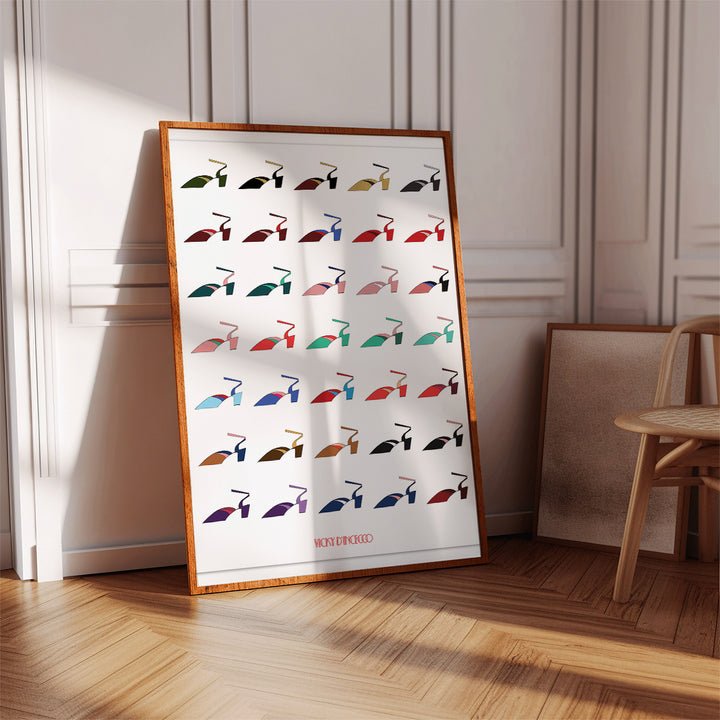Art Deco Shoes Poster
