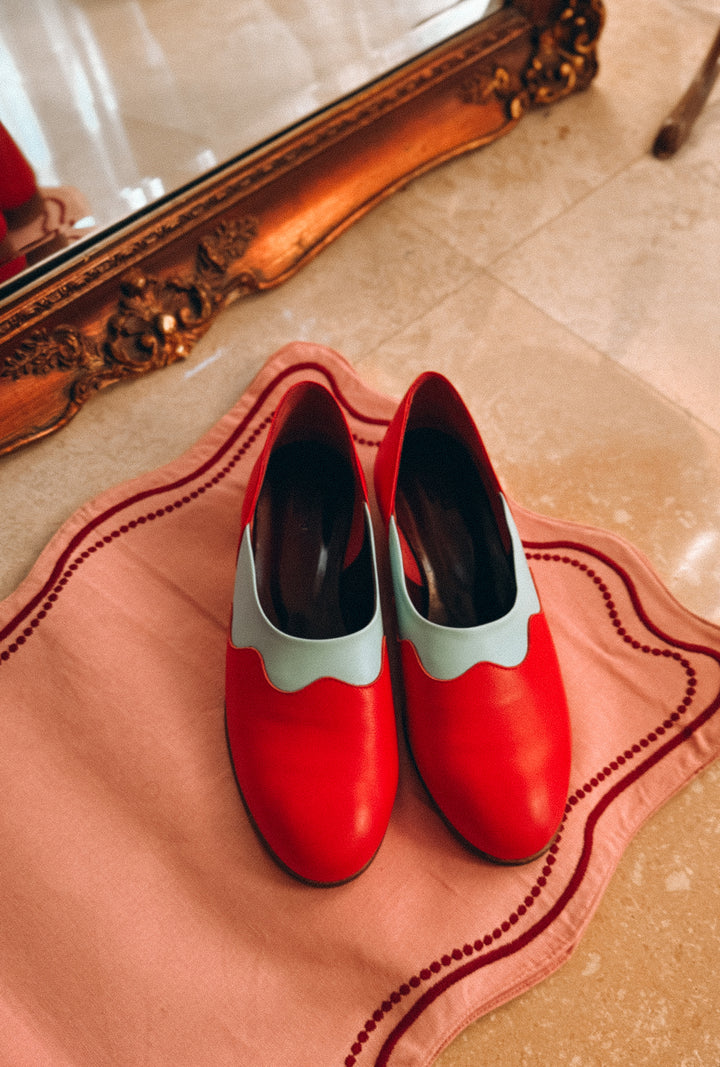 Wavy Slipper - Red
