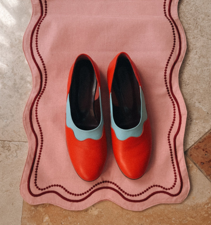 Wavy Slipper - Red