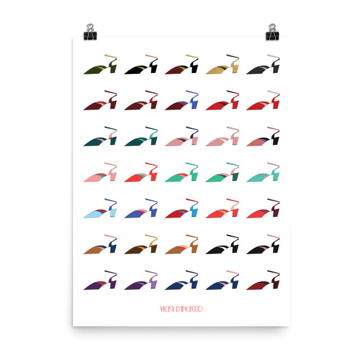 Art Deco Shoes Poster