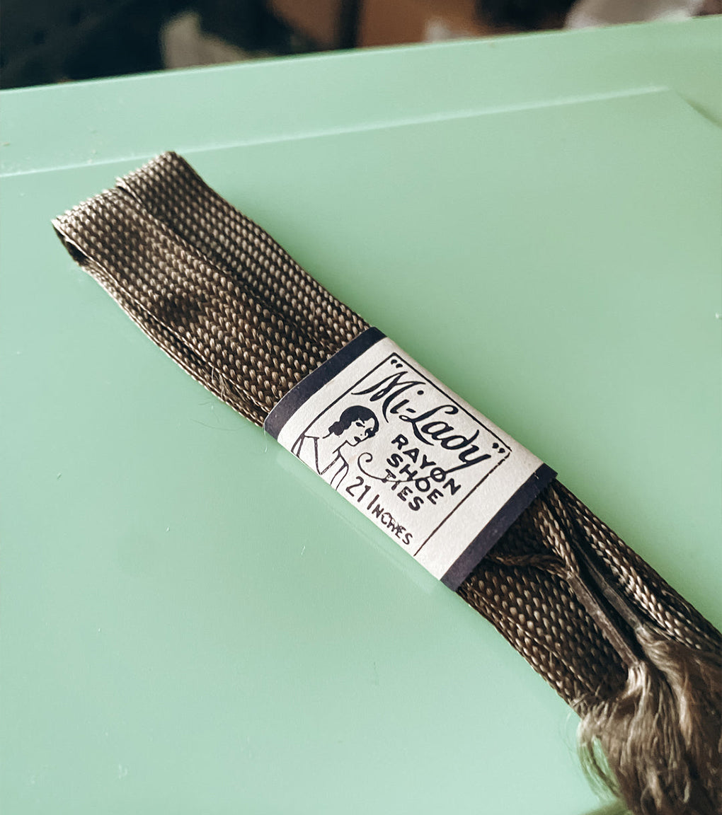 Antique Shoelaces - Dark Olive