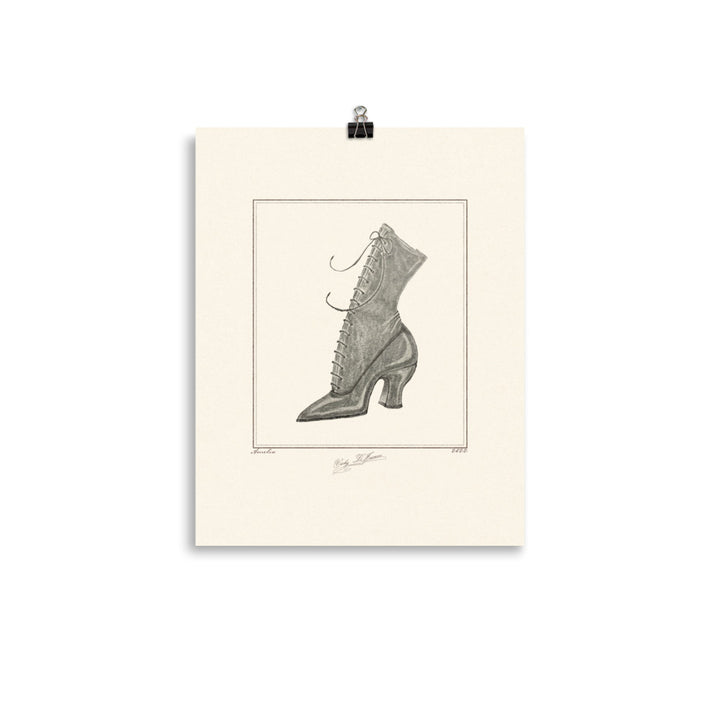 'Amelia' Balmoral Boot | Graphite Sketch